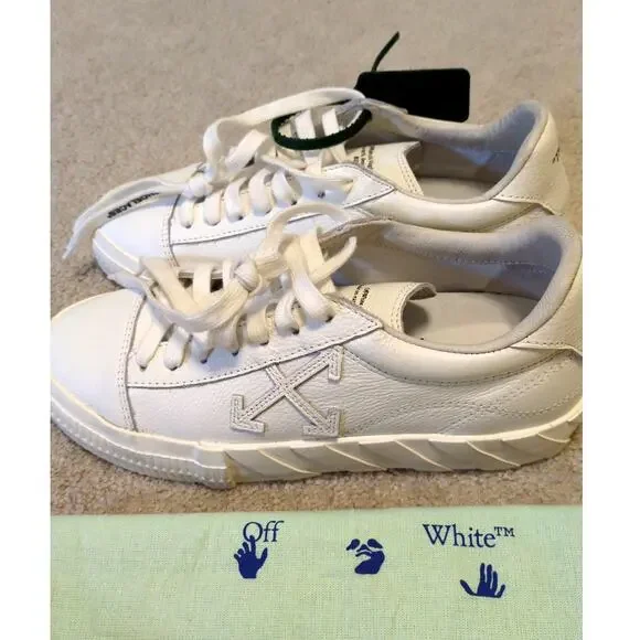 Women's Off-White White Vulcanized Low-Top Sneakers - Picture 3 of 7